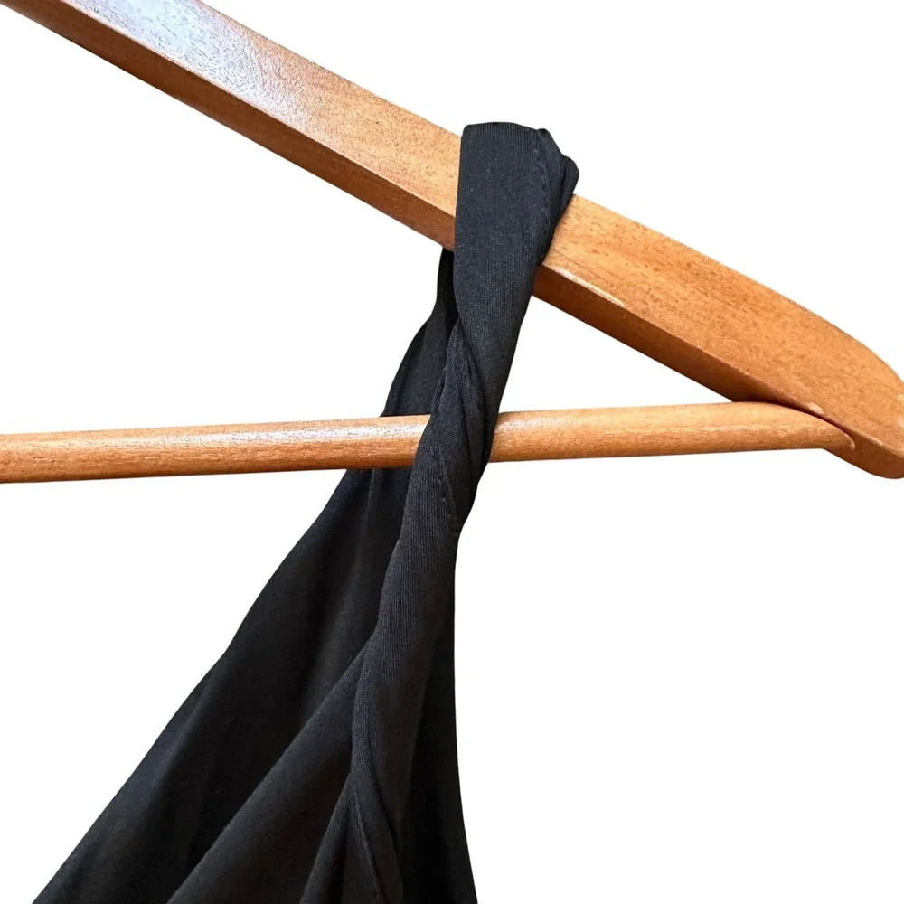 Soprano Womens Vintage Y2K‎ Black Mini Dress Pleated Witchy Whimsigoth Retro  L